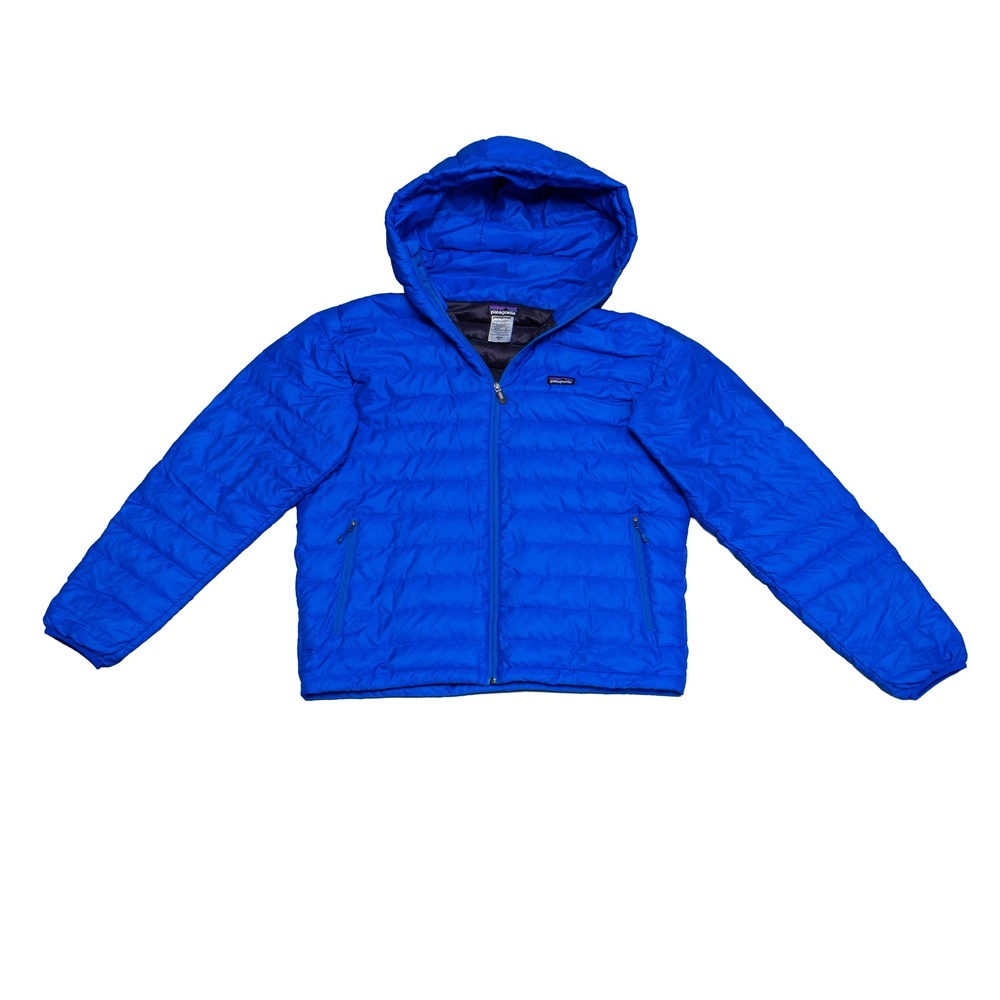 Patagonia Mens Down Sweater Hoody Blue Puffer Jacket 84700 SP14 Medium